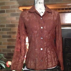 CHICO'S Sheer Top Size 4